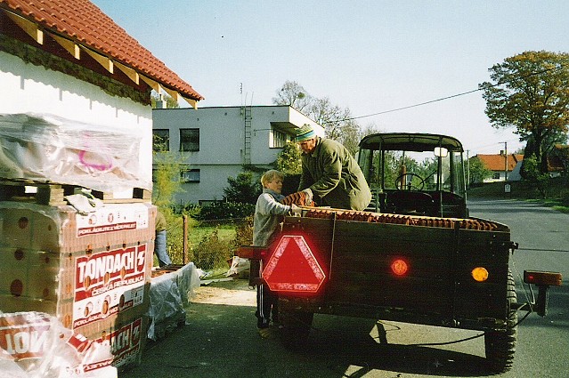 Rekonstrukce RD - dovoz cihel